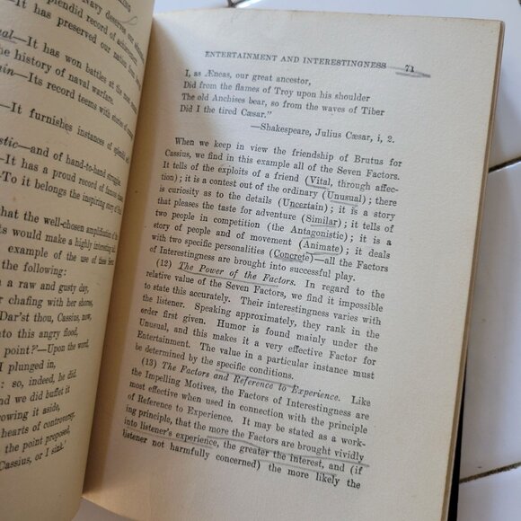 Effective Speaking By Arthur Edward Phillips Hardcover Book 1925 Vintage Decor - Picture 12 of 13